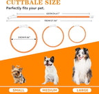 Light Up Led Dog Collar Rechargeable Waterproof, Glow in Dark Dog Collar, TPU Cuttable Lighted Dog Collars for Night Walking Charging USB, Safety for Small Medium Large Dogs Orange