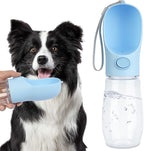 Collapsible Dog Water Bottle – Portable Leak-Proof Pet Dispenser for Travel & Hiking | BPA-Free, One-Hand Use | Puppy Essentials (Blue)