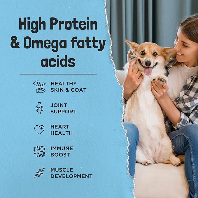 Ruff Town Dog Treats – Human Grade Silver Carp, Dehydrated Single Ingredient | High Protein & Omega Fatty acids for Dogs, Cats | Hypoallergenic, Ideal for All Breeds & Sizes, Made in USA (3 oz)