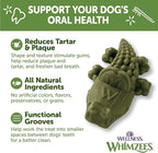 Wellness WHIMZEES Alligator Dog Dental Treats, Natural Chews, Small Size, (24 Count)