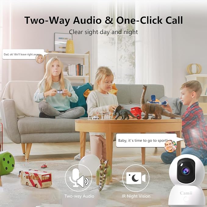 2K Pet Camera Indoor, 5G/ 2.4G Indoor Cameras for Home Security, Baby/Dog/Pet/Elder Camera with Phone App, Night Vision, Auto Tracking, Human/Pet Detection, Cloud&SD Storage
