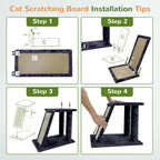 Globlazer Cat Tower for Adult Indoor Cats, 50-inch Heavy Duty Cat Tree for Big Cats, Cat Tree House with Extra-Large Padded Platform, Sisal Scratching Board, 2 Large Condos, F50, Dark Grey