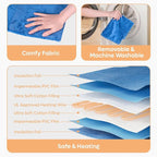 Large Heated Cat House for Outside, Insulated Weatherproof Outdoor Feral Cat House with Timer & Adjustable Temperature Heater Pad, Elevated Pet House with Escape Door for Winter, Barn, Porch