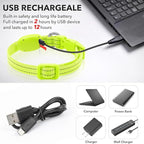 Light Up Collar for Small Dogs Cats - Reflective LED Dog Collar Glow in The Dark, Safety Pet Collar Lights for Nighttime Walking (Green)