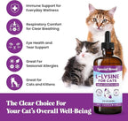 Special Breed L-Lysine for Cats & Kittens – Immune, Respiratory & Eye Health Support – Liquid Cat Supplement with Astragalus, Burdock, Atractylodes, Dangshen & Vitamins A, B1, B2, B6 – 8oz (240mL)
