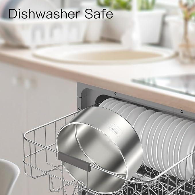 1Gallon Double Layer 304 Stainless Steel Dog Bowl - Insulated & Durable | Non-Slip Base | Easy to Clean | BPA-Free Safe Dog Water Bowl[128oz for Large Giant Breeds]