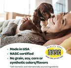 Dog Allergy Chews with Probiotics | Seasonal Allergy Chews for Dogs with Wild Alaskan Salmon Oil & Colostrum | Environmental Dog Allergy Support | NASC Certified & Made in The USA | 60 Chews