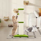 Cat Scratching Post 32 Inch Tall Cat Scratching Post for Indoor with 5 Inch Diameter Post and Ball Cat Scratcher for Medium and Large Cats