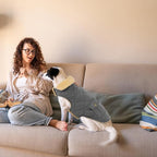 Dog Winter Coat for Medium Dogs, Puppy Plaid Jacket, Pet Coat for Cold Weather, Windproof Warm Dog Jackets, Pet Thickened Outfits Indoor Outdoor, Grey M