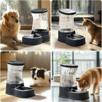 Gardner Pet Automatic Dog Water Dispenser Gravity Stainless Steel Water Waterer Feeder, 100% BPA-Free Large Capacity Water Feeding Bowls for Medium & Large-Sized Dogs,Cats, Other Pets -(2.1 Gallons)