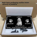 Generic Pet Memorial Stones Black Granite Memorial Garden Stone 12x6 Inches Engraved with Photo Name Date Memorial Stones for Loved Ones Personalized or Dog Cat Pet Memorial Stones, reffes85