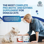 NWC Naturals Twin Pack - Probiotics and Digestive Enzymes for dogs and cats one Total-Zymes and one Total-Biotics 8-Ounce