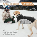 Dog Jackets for Medium Dogs,Medium Dog Coat,Warm Pet Winter Coat Zip Up Back,Waterproof Dogs Jacket with D-Ring,Pet Cold Weather Coats with Fleece Lined, Snowsuit Pug Boston Terrier,Black,M