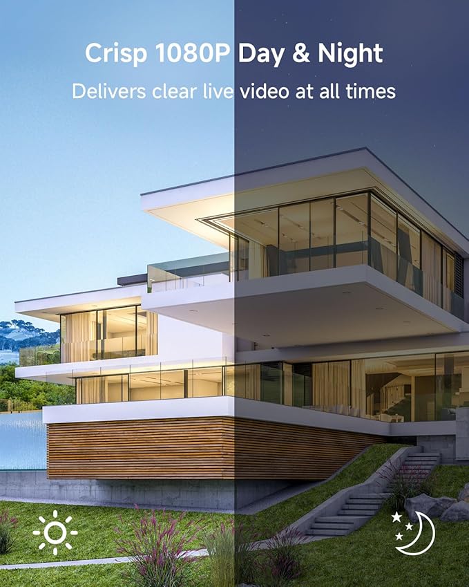 Noorio Solar Security Cameras Wireless Outdoor, 1080P Battery Powered Magnetic Outdoor Camera with AI Motion Detection, 2.4G WiFi Home Security Camera Color Night Vision, 32GB Local Storage