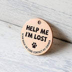 MYLUCKYTAG Stainless Steel QR Code Dog Tags - Scan QR for Instant Pet Location Alerts