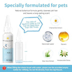 Pet Steam Brush for Dog & Cat - 3-in-1 Steam Grooming Brush for Shedding - Self Cleaning Spray Comb with Mist for Long Haired Pets - Includes Waterless Shampoo & undercoat rake, Blue