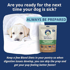 Under the Weather Bland Diet for Dogs | Easy to Digest for Sick Dogs | Always Be Ready | Contains Electrolytes - Natural Freeze Dried 100% Human Grade Meats| 2 Pack- Rice, Hamburger & Bone Broth - 6oz