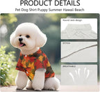 Red Maple Leaf Dog Shirts for Large Dogs Girl Cute Puppy Collared Polo T-Shirt Soft Breathable Pet Fall Outfits for Puppy Cat Pet Doggy Outfits for Birthday