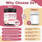 Glucosamine for Dogs - Joint Supplement for Dogs with Chondroitin, MSM, Omega 3, Hemp, Turmeric for Dog Joint Pain Relief, Dog Joint Supplement with Calcium Support Cartilage & Bone Health, 180 Chews