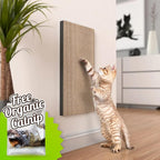 Way Basics Premium Wall Mount Scratch Pad Cat Scratcher with Silvervine Catnip - zBoard Lasts 2X Longer