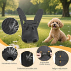 Inspack Dog Cat Backpack Carrier, Carrier Backpacks for Small Medium Dogs, Pet Dog Front Chest Carriers Backpack, Puppy Carrier Sling Backpack, Holder Papoose for Baby Cat Body【Small Size】