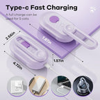Cat Steam Brush for Shedding, 4 in 1 Brushs with Foldable Handle, Steam Brushs for Cats, Spritz Defur Comb for Cats, Water Brush for Cat, Pet Spray Hair Removal Comb (purple)