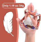 Puppytie No Pull xs Dog Harness with Multifunction Dog Leash,Soft Adjustable No Choke Escape Proof Pet Harness Vest,Suede Bow Brown,XXS