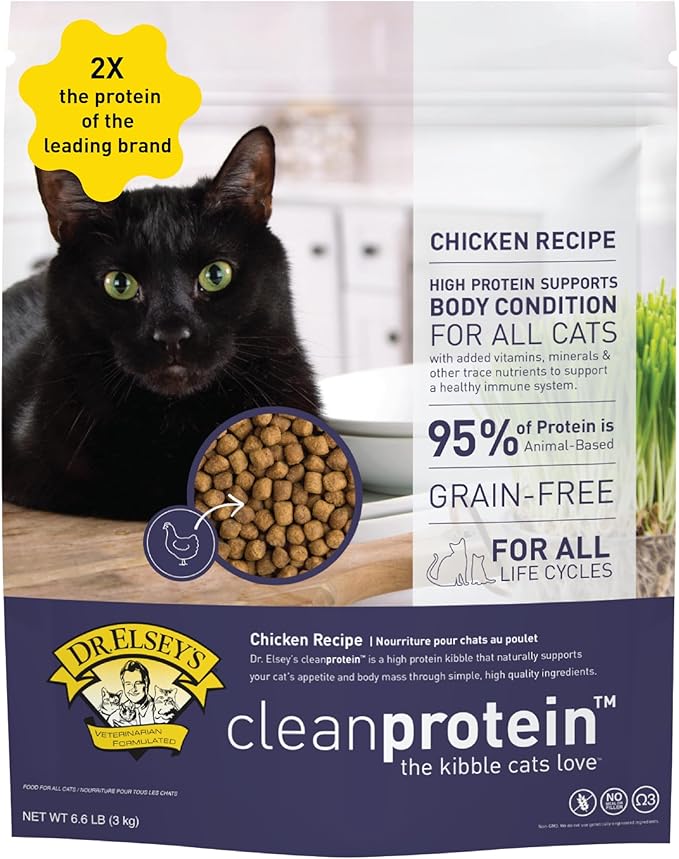 Dr. Elsey's cleanprotein Chicken Cat Kibble 6.6 lb. Bag