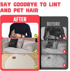 2PCS New Upgraded Thickened Electrostatic Pet Hair Removal Gloves Brush,Reusable Cat Dog Hair Remover Grooming Gloves,Double Sided Washable Static Animal Fur Removal Tool for Couch,Carpet,Clothes