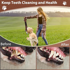 Squeaky Dog Toys with Crinkle Paper, Tough Puppy Toys and Plush Dog Chew Toy, Interactive Tug of War Dog Toy for Small, Medium and Large Breed Dogs