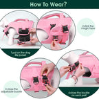 Kuoser Dog Life Jacket High Flotation, Reflective Dogs Life Vest for Swimming Boating, Adjustable Small Medium Large Dog lifejacket, Lightweight Dogs Life Preserver Rescue Handle Spring Summer Pool