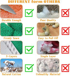 3-Layered Stuffed Dog Toys for Medium Large Dogs, Large Plush Squeaky Dog Toys to Keep Them Busy for Small Medium Large Breed, Cute Animals Puppy Teething Chew Toys - Dinosaur L