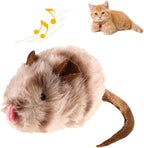 PETGEEK Gigwi Chirping Mouse Cat Toy, Fake Toys for Indoor Cats, Melody Chaser Toys with Hanging Loop for Bored Indoor Adult Cats Kittens Interactive Play (Mouse)