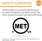 K&H Pet Products Amazin Kitty Pad Heated, Indoor Heated Cat Bed Traps Cat Hair and Dander, Washable Cat Mat, Gray 15 X 20 Inches, Heated 1-Pack