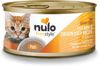 Nulo Chicken & Chicken Liver Recipe Pate Wet Canned Cat Food, 2.8 Ounce (Pack of 12)