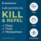 Wondercide - Flea, Tick & Mosquito Spray for Dogs, Cats, and Home - Flea and Tick Killer, Control, Prevention, Treatment - with Natural Essential Oils - Pet and Family Safe - Peppermint 128 oz