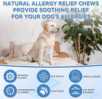 200 PCS Dog Allergy Chews, Dog Allergy Relief Chews with Probiotic Anti-Itch for Dogs - Omega 3 Fish Oil - Itching Skin Relief, Immune & Skin & Coat Support, Hot Spots, Paw Licking and Sensitivities