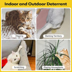 12 Pack Extra Strength Cat Repellent Pouches – Natural Cat Indoor Outdoor Odor Deterrent, Dual-Action Mint & Lemon Formula for Gardens, Furniture