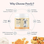 Pawfy Skin & Coat with Salmon Oil - Dog Allergy Relief Chews | Advanced Licking Paws Comfort | Dog Itching Skin Relief & Seasonal Allergies Support - Immune Support & Coat Defense | 30 Chews (Chicken)