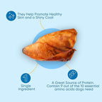 Whole Pig Ears for Dogs - (30 Count) 100% Natural, Long Lasting & Highly Digestible Chew Treats, Single Ingredient, Slow Baked, Great for Puppy, Large & Medium Dogs