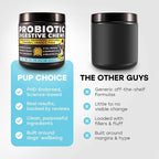 Probiotics for Dogs - PhD Endorsed Digestive Enzymes - Gut Health, Diarrhea & Bowel Support - Dog Treats with Turmeric, Omega-3 & Fiber - Immune Soft 140 Chews - Beef Flavor - Made in USA