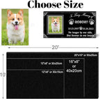 Dog Headstone - Black Granite Memorial Stone Engraved with Photo, Personalized Pet Memorial Stone for Dog and Cat