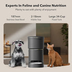 PETLIBRO Automatic Dog Feeder, 5G Wi-Fi 8L Large Dog Food Dispenser with Vacuum-Sealed Cat Feeder for Airtight Storage, Auto Pet Feeder with 187mm Large Food Tray for Medium Large Breed Dog Cat 34Cups