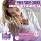 Cat Pheromones Calming Diffuser Refill 6 Pack Multicat Pheromone Diffusers Refills Relieve Anxiety Stress Reduce Spraying Fighting and Scratching for Cats Calm 48ml Fit All Common Diffusers Plug In