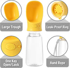 Mr. Pen Portable Dog Water Bottle - 19oz, Large, Yellow, Travel Dog Water Bottle Dispenser, Not Dishwasher Safe
