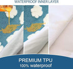 Waterproof Dog Beds for Medium Dogs, Removable and Washable Dog Bed, Cozy Soft Round Dog Bed with Waterproof Liner, Cute Donut Dog Bed for Indoor Cats ＆ Small Medium Dogs