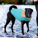 Dog Winter Coat for Small Dogs, Puppy Solid Jacket, Pet Warm Coat for Cold Weather, Windproof Pets Thickened Outfits Garments Indoor Outdoor, Blue XS