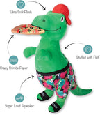 Fringe Studio Pizzasaurus REX Plush Dog Toy, Pet Shop Collection (314431)