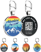 Personalized Dog Tags - Custom QR Code Pet ID Tags - Smart Pet Location Alerts