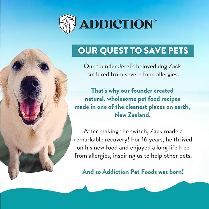 Addiction Salmon Bleu Grain-Free Dry Cat Food – Rich in Omega-3 for Healthy Skin & Coat – Complete & Balanced Salmon Recipe for All Life Stages – Made in New Zealand 4lb